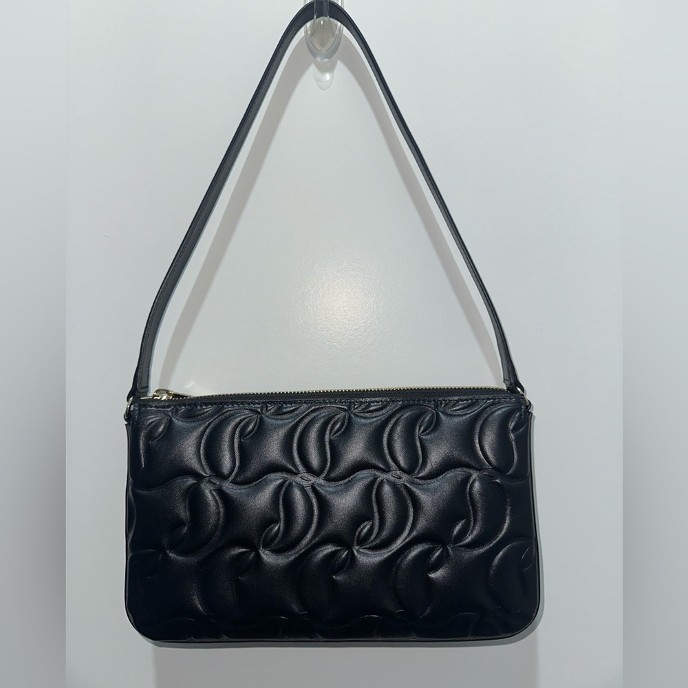 Christian Louboutin Loubila Shoulder Bag in CL Embossed Nappa Leather